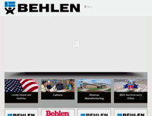 Tablet Screenshot of behlenmfg.com